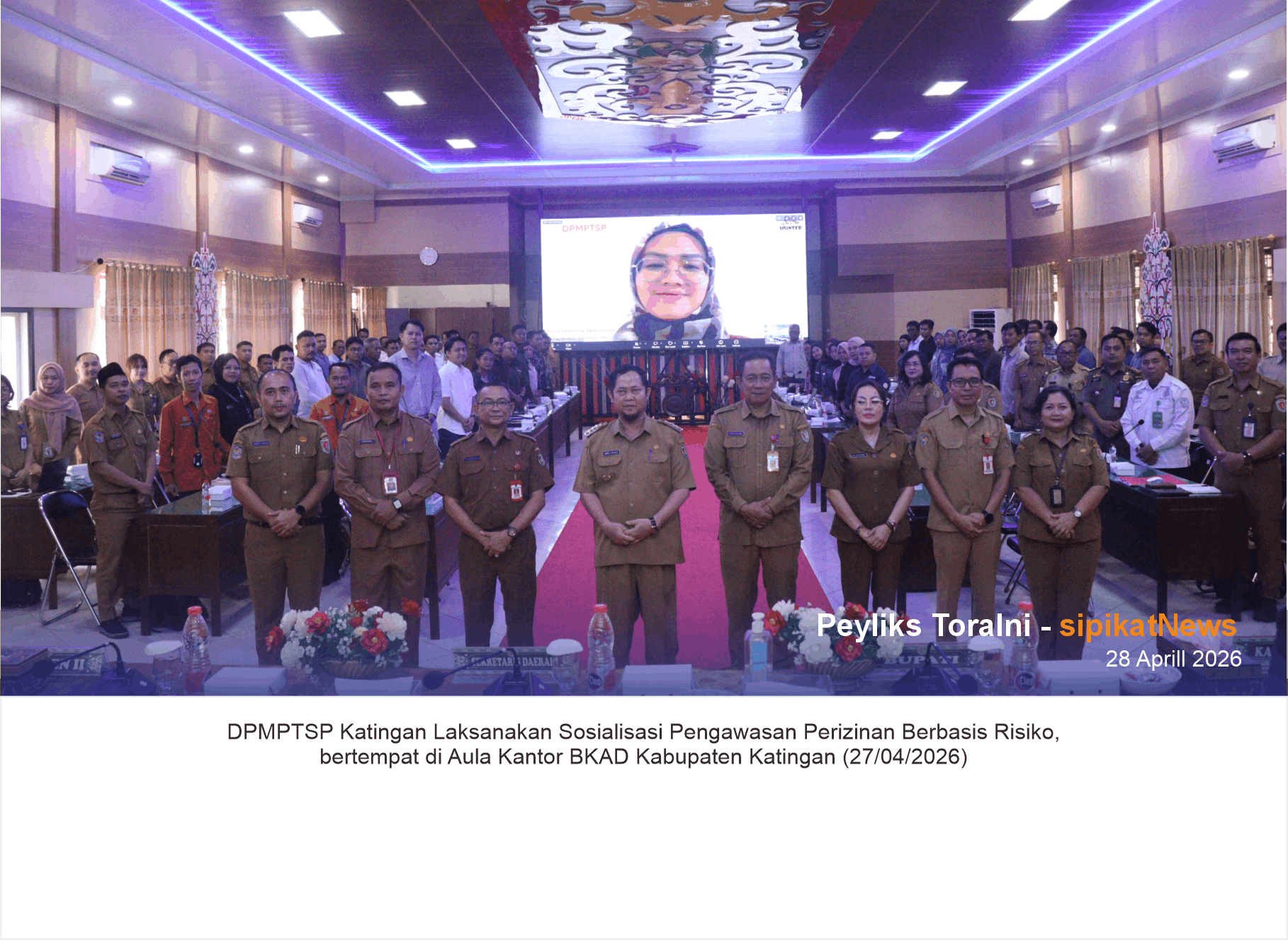 DPMPTSP KATINGAN LAKSANAKAN SOSIALISASI PENGAWASAN PERIZINAN BERBASIS RISIKO