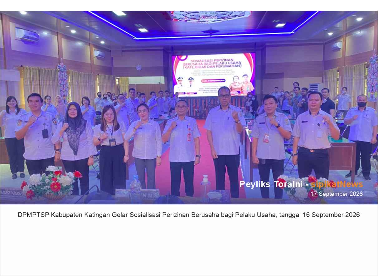 DPMPTSP Kabupaten Katingan Gelar Sosialisasi Perizinan Berusaha bagi Pelaku Usaha
