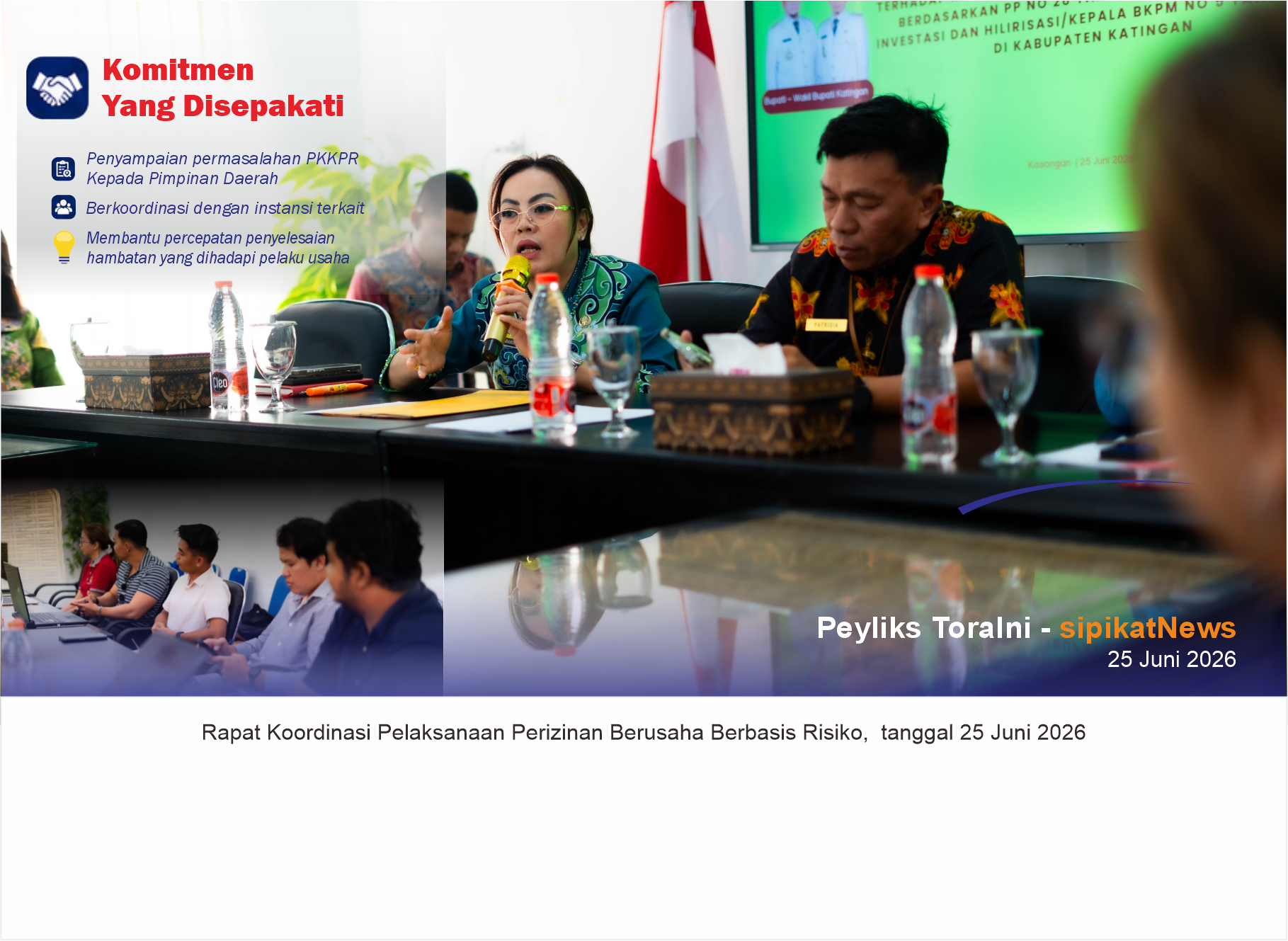 Rapat Koordinasi Pelaksanaan Perizinan Berusaha Berbasis Risiko terhadap Kegiatan Pengembangan Sektor Perumahan.